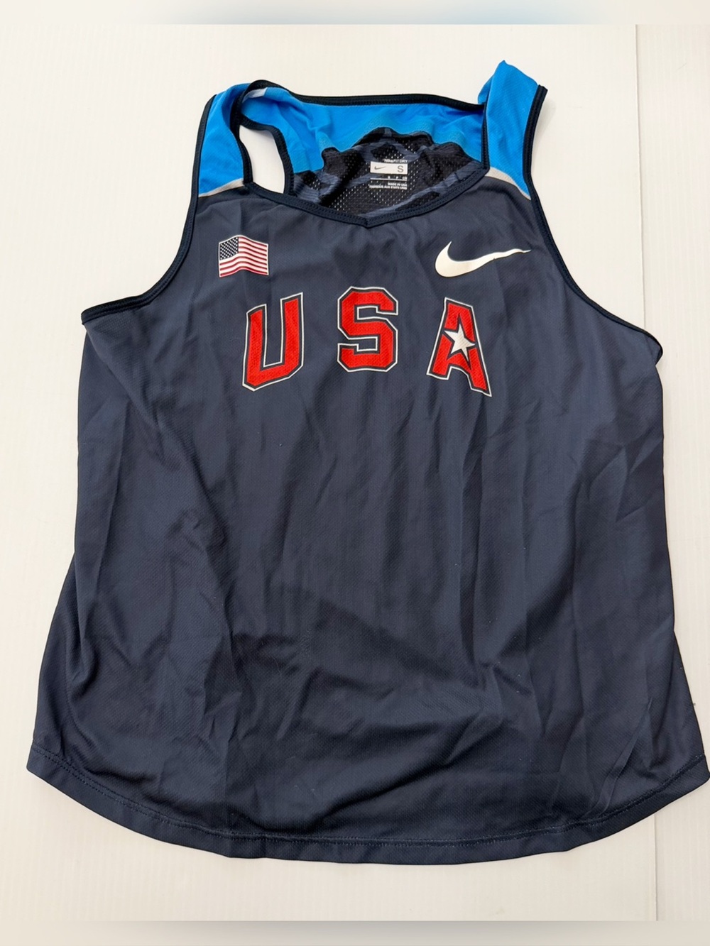 Nike Pro Elite Olympic Track and Field Singlet Tank - S